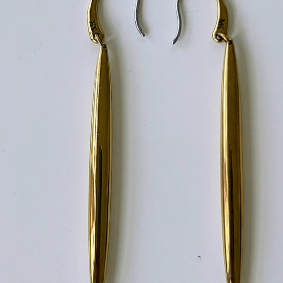 Michael Kors Fashion Tribal Gold Tone Earrings - Picture 1 of 5